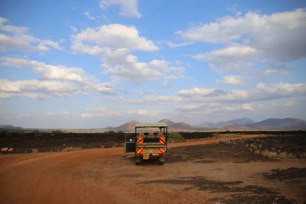 肯尼亚Tsavo West国家公园的Shetani Lava油田 — 图库照片
