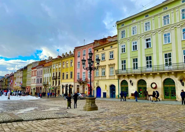 Чарівне Старе Місто Львів Західній Україні — стокове фото