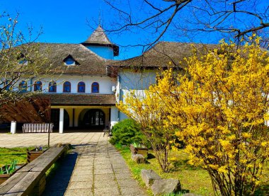 Romanya 'da iyi korunmuş geleneksel bir köy evi