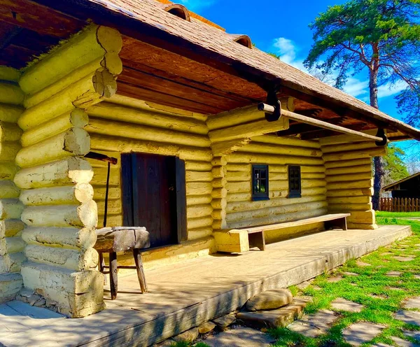 Maison Rurale Roumaine Traditionnelle Bien Préservée — Photo