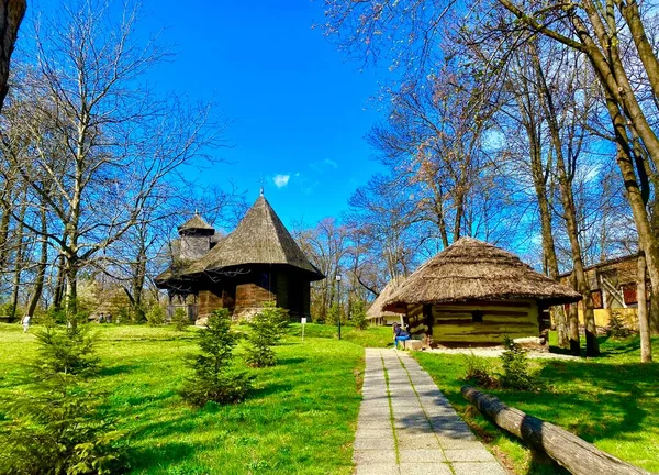 Dobře Zachovalý Tradiční Rumunský Dům — Stock fotografie