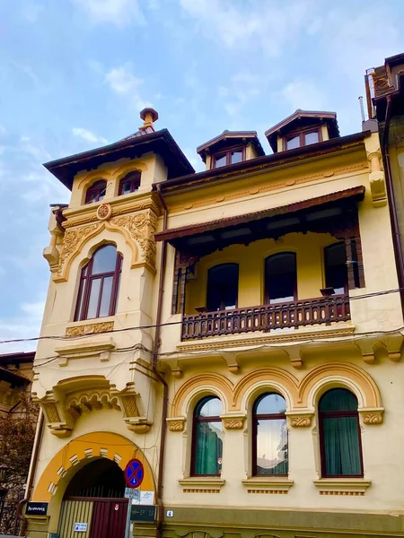 Casa Romena Elegante Tradicional Cidade Bucareste — Fotografia de Stock