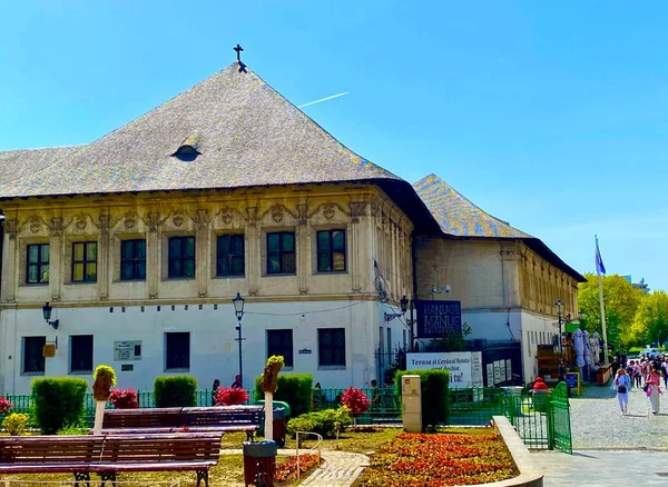 Historic Inn Hanul Lui Manuc Bucharest City Romania — Foto de Stock