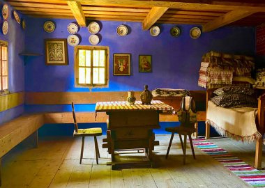 Transilvanya 'da geleneksel bir oda