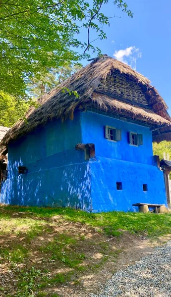 Casa Tradicional Museo Etnográfico Astra Sibiu — Foto de Stock