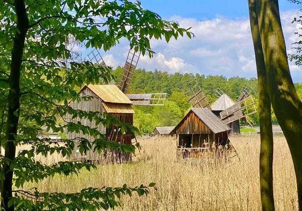 Moulin Bois Traditionnel Transylvanie — Photo