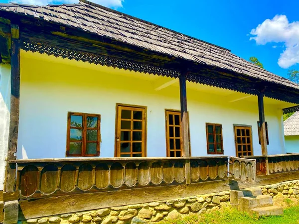 Casa Tradizionale Nel Museo Etnografico Astra Sibiu — Foto Stock