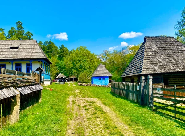 Tradiční Dům Etnografickém Muzeu Astra Sibiu — Stock fotografie