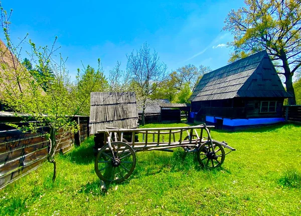 Maison Traditionnelle Dans Musée Ethnographique Astra Sibiu — Photo