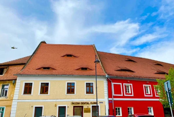 Charming Historic Town Sibiu Transilvania Heart Romania — Fotografia de Stock
