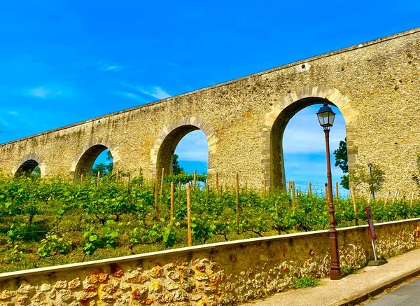 Roman Aqueduct Marly Roi Paris — стоковое фото