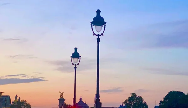 Vista Nocturna París Francia — Foto de Stock