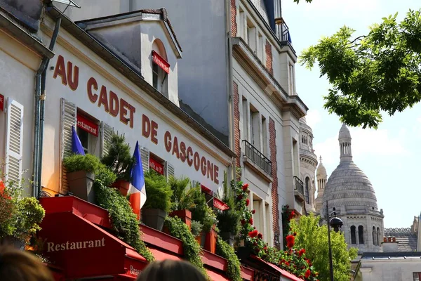 Det Konstnärliga Kvarteret Montmartre Paris — Stockfoto