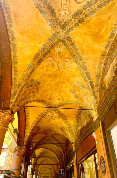 Beautiful Arcades Bologna Italy — Stock Fotó