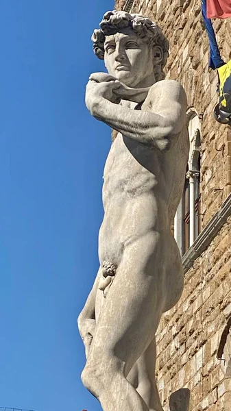 Estatua David Ciudad Florencia — Foto de Stock