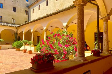 Toskana 'nın güzel manzaralı Pienza kasabası
