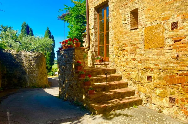 Hermosa Ciudad Motecchiello Toscana — Foto de Stock