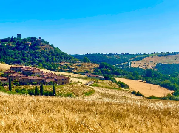 Colinas Rolantes Toscana Itália — Fotografia de Stock