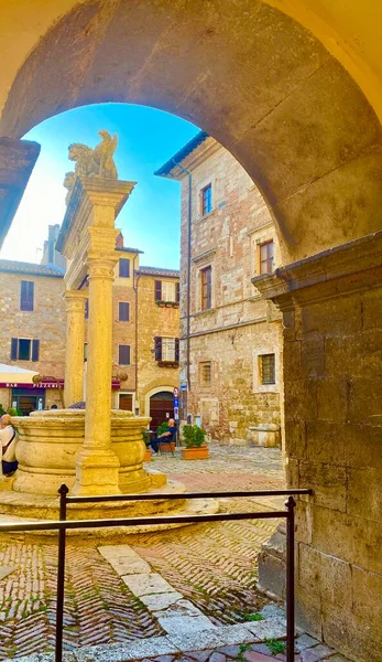 Affascinante Città Medievale Montepulciano Toscana — Foto Stock