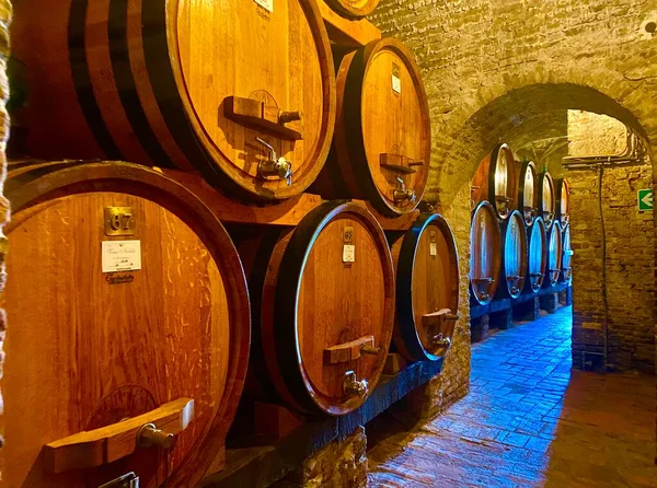 Botti Vino Centro Storico Italiano — Foto Stock