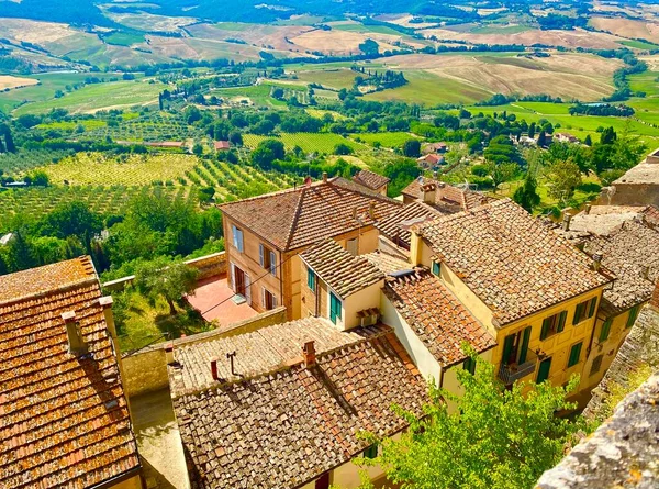 Charming Medieval Town Montepulciano Tuscany — Stock Photo, Image