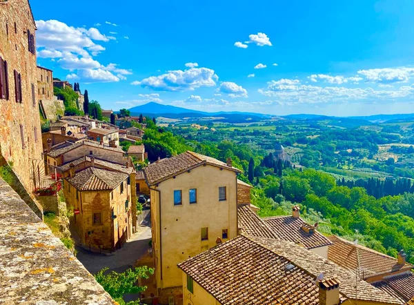 Encantadora Cidade Medieval Montepulciano Toscana — Fotografia de Stock