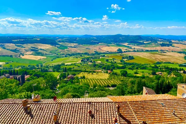 Beautiful Tuscan Landscape View High Point — Stock Photo, Image