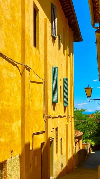 Bela Arquitetura Medieval Italiana Siena — Fotografia de Stock