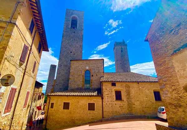 Indimenticabile Skyline Della Città Medievale San Gimignano Toscana — Foto Stock