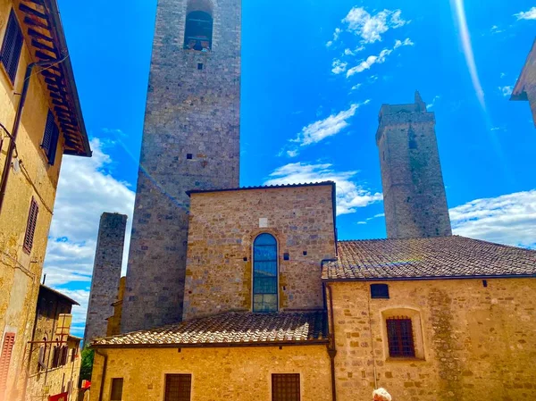 Незабываемый Вид Средневекового Города Сан Джиминьяно Тоскане — стоковое фото