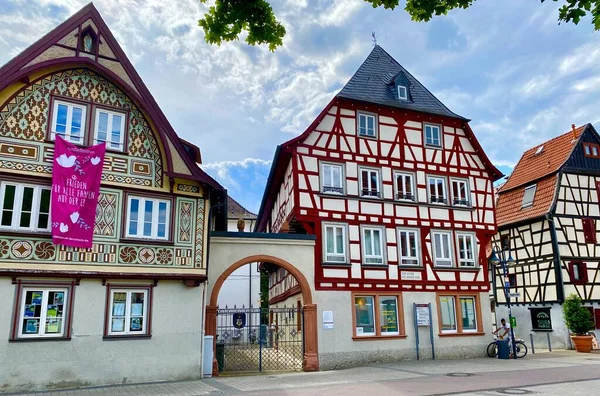 Очаровательные Деревянные Немецкие Дома Старом Городе Бени — стоковое фото
