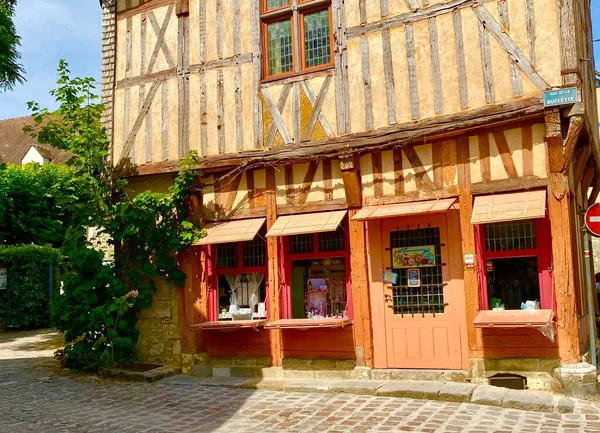 Чарівність Збережена Середньовічним Містом Провен Франції — стокове фото