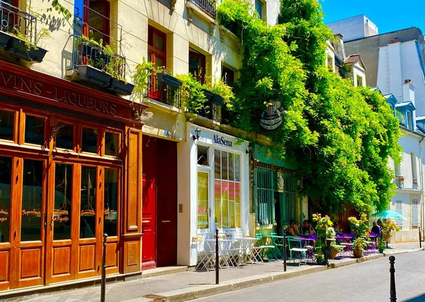 Vieux Paris Arcole Terrace Old City Paris — стокове фото