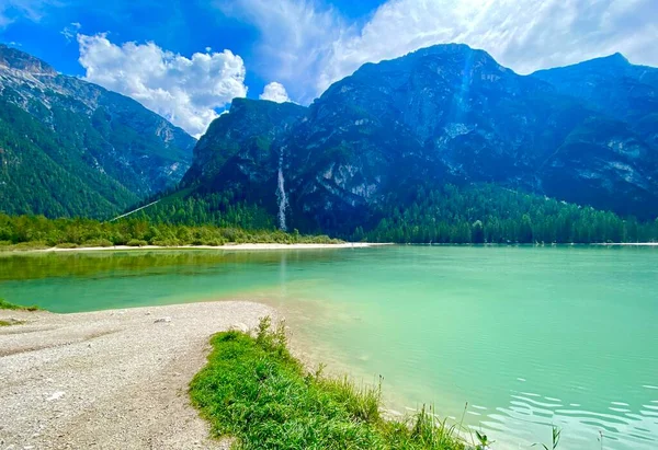 Milky Green Lake Italian Alps Mountains — Stock Photo, Image