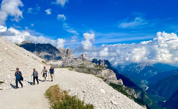 Tre Cime Lavaredo Vandringsled Italienska Alperna — Stockfoto