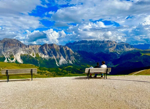 Landskap Italienska Dolomiterna Alperna Vid Seceda — Stockfoto