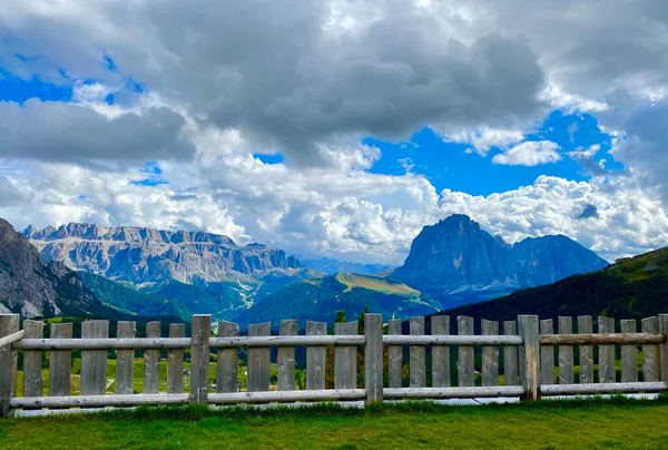 Landscape Italian Alps Mountains Seceda — Stock Photo, Image