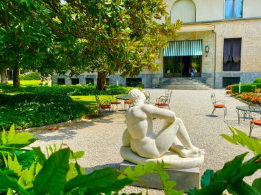 Villa Necchi Campiglio 'nun tropik bahçesi.
