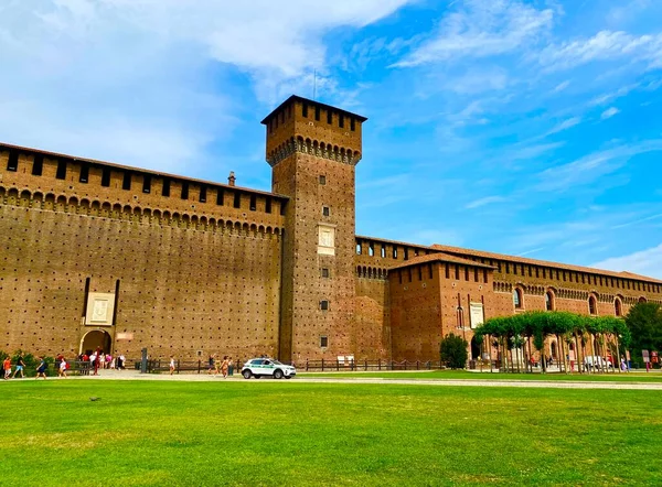 Interior Castelo Sforzesco Cidade Milão — Fotografia de Stock