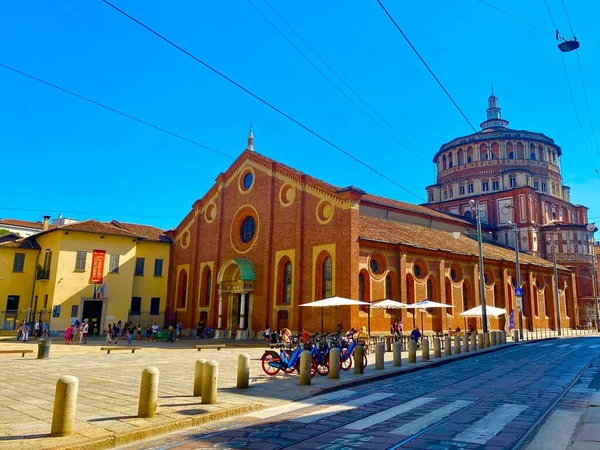 Средневековая Церковь Милане — стоковое фото