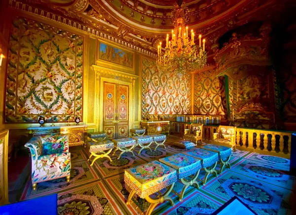 Внутрішній Двір Королівського Палацу Фонтенбло Франції — стокове фото