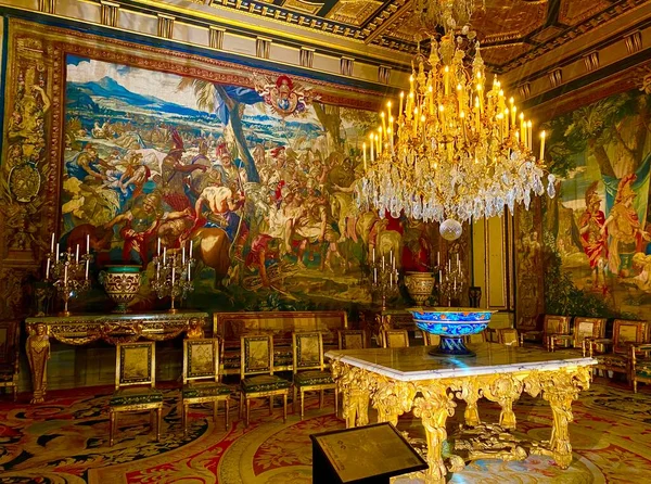 Interior Royal Palace Fontainebleau France — Stock Photo, Image