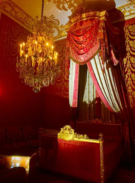 interior of the royal palace of Fontainebleau in France