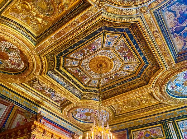 Innenraum Des Königlichen Palastes Von Fontainebleau Frankreich — Stockfoto