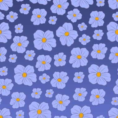 Dikişsiz çiçek deseni