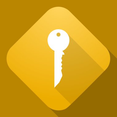 vektör simge tuşu ile uzun bir gölge