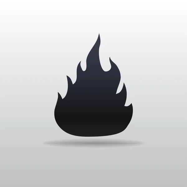 Vector icon of fire — Stock Vector