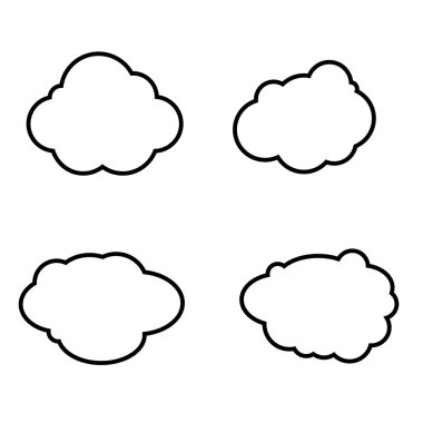 bulut simgeleri dizisi