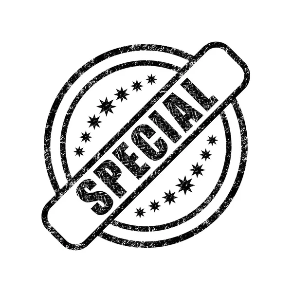 Special damaged stamp — Stock Vector