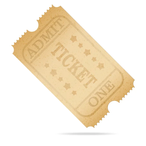 Old ticket — Stock Vector